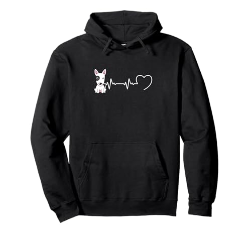 Herzschlag Bullterrier Humor Hund Herren Pullover Hoodie Herzschlag Bullterrier Humor Hund Herren Pullover Hoodie von Humoristique Chien Humour Bull Terrier Femme