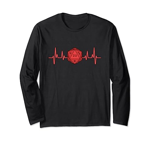 Herzschlag Rollenspiel Humor Jdr Herren lustig Langarmshirt Herzschlag Rollenspiel Humor Jdr Herren lustig Langarmshirt von Humoristique Jdr Humour Jeu De Rôle Femme Droles