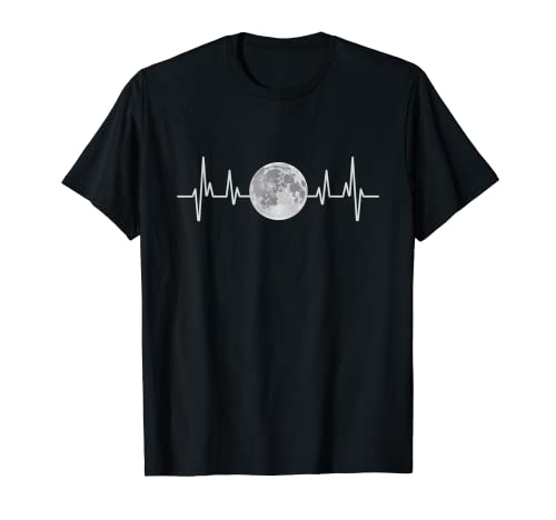 Herzschlag Mond Humor Vollmond Herren Drole T-Shirt Herzschlag Mond Humor Vollmond Herren Drole T-Shirt von Humoristique Lune Humour Lune Femme Drole