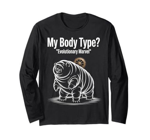Lustiges Sprichwort Mein Körpertyp Evolutionary Marvel Witz Damen Herren Langarmshirt Lustiges Sprichwort Mein Körpertyp Evolutionary Marvel Witz Damen Herren Langarmshirt von Humorous Camping Tailgate Dad Chill Vibes Grandpa