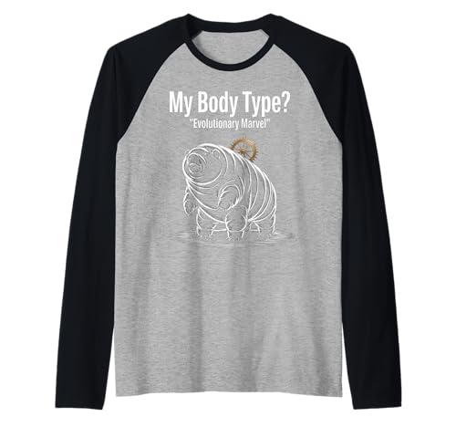 Lustiges Sprichwort Mein Körpertyp Evolutionary Marvel Witz Damen Herren Raglan Lustiges Sprichwort Mein Körpertyp Evolutionary Marvel Witz Damen Herren Raglan von Humorous Camping Tailgate Dad Chill Vibes Grandpa