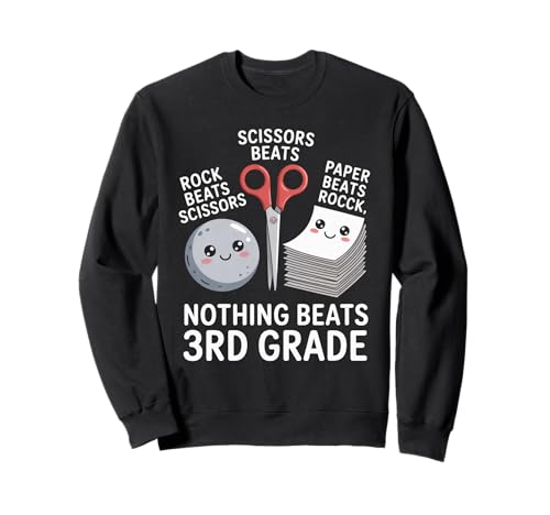 Lustiges Nichtstun in der dritten Klasse, Humor, Kinder, sarkastisch Sweatshirt Lustiges Nichtstun in der dritten Klasse, Humor, Kinder, sarkastisch Sweatshirt von Humorous Classroom Joke Rock Paper Scissors Meme