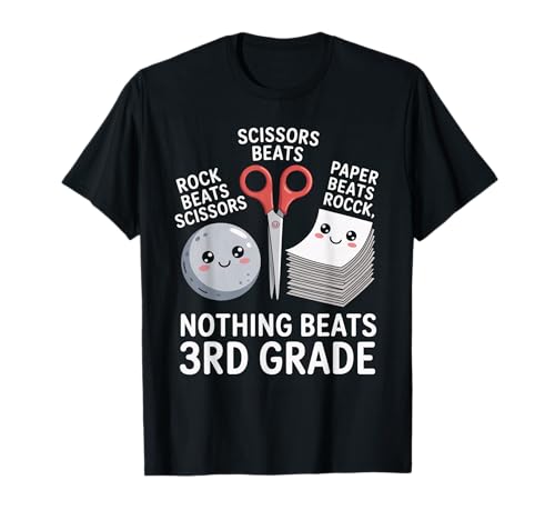 Lustiges Nichtstun in der dritten Klasse, Humor, Kinder, sarkastisch T-Shirt Lustiges Nichtstun in der dritten Klasse, Humor, Kinder, sarkastisch T-Shirt von Humorous Classroom Joke Rock Paper Scissors Meme