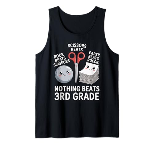 Lustiges Nichtstun in der dritten Klasse, Humor, Kinder, sarkastisch Tank Top Lustiges Nichtstun in der dritten Klasse, Humor, Kinder, sarkastisch Tank Top von Humorous Classroom Joke Rock Paper Scissors Meme