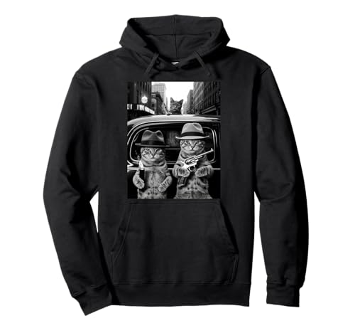 Lustig Gangster Katze Spruch Mafia Mobster Noir Humor Frauen Männer Pullover Hoodie Lustig Gangster Katze Spruch Mafia Mobster Noir Humor Frauen Männer Pullover Hoodie von Humorous Feline Crime Boss Joke Retro Vintage Meme