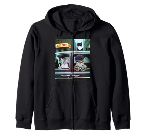 Lustiger Gangster Katze Spruch Mafia Mobster Noir Humor Women Me Kapuzenjacke Lustiger Gangster Katze Spruch Mafia Mobster Noir Humor Women Me Kapuzenjacke von Humorous Feline Crime Boss Joke Retro Vintage Meme