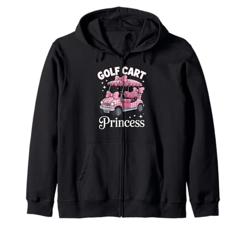 Lustiger Spruch Golfwagen Prinzessin Rosa Schleife Oma Damen Herren Kapuzenjacke Lustiger Spruch Golfwagen Prinzessin Rosa Schleife Oma Damen Herren Kapuzenjacke von Humorous Glam Girl Golf Driver Sparkly Queen Mom