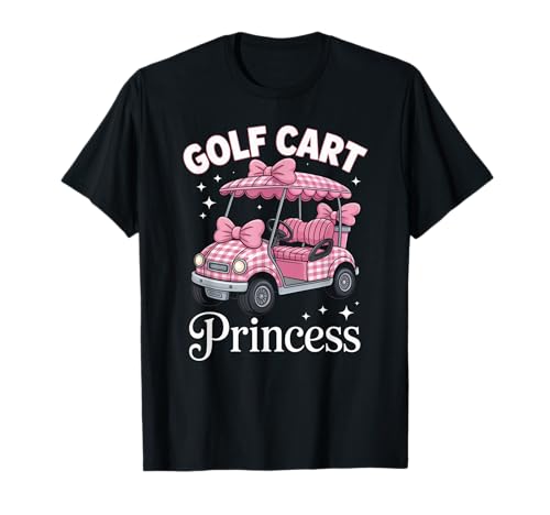 Lustiger Spruch Golfwagen Prinzessin Rosa Schleife Oma Damen Herren T-Shirt Lustiger Spruch Golfwagen Prinzessin Rosa Schleife Oma Damen Herren T-Shirt von Humorous Glam Girl Golf Driver Sparkly Queen Mom