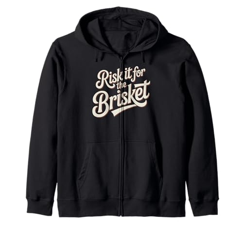 Lustiger Spruch Risk It For The Brisket BBQ Joke Women Men Kapuzenjacke Lustiger Spruch Risk It For The Brisket BBQ Joke Women Men Kapuzenjacke von Humorous Meat Smoker Grill Pitmaster Cookout Dad