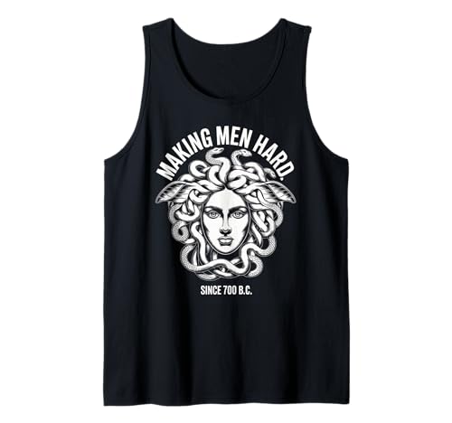 Lustiger Medusa-Spruch Making Men Hard Greek Myth Adult Humor Tank Top Lustiger Medusa-Spruch Making Men Hard Greek Myth Adult Humor Tank Top von Humorous Mythology Joke Snake Hair Monster Meme