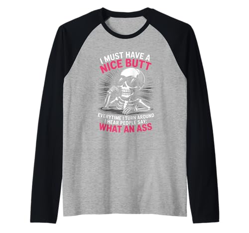 Lustiger Spruch What An Turn Around Witz Skelett Frauen Männer Raglan Lustiger Spruch What An Turn Around Witz Skelett Frauen Männer Raglan von Humorous Sarcasm Bones Attitude Vibe Mom Dad Joke
