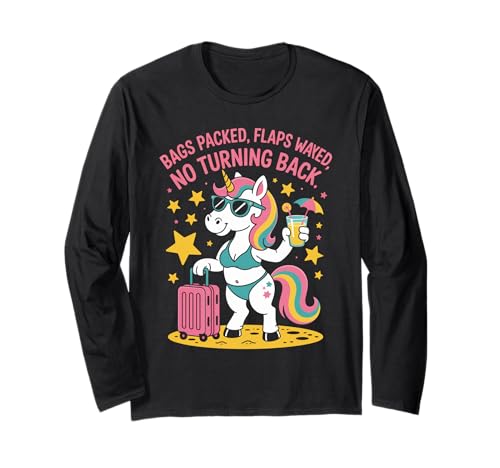 Lustiger Spruch Einhorn Klappen Wayed Urlaub Stimmung Damen Herren Langarmshirt Lustiger Spruch Einhorn Klappen Wayed Urlaub Stimmung Damen Herren Langarmshirt von Humorous Sassy Pride Travel Beach Sarcasm Look