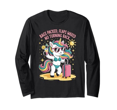 Lustiger Spruch Einhorn Klappen Wayed Urlaub Stimmung Damen Herren Langarmshirt Lustiger Spruch Einhorn Klappen Wayed Urlaub Stimmung Damen Herren Langarmshirt von Humorous Sassy Pride Travel Beach Sarcasm Look