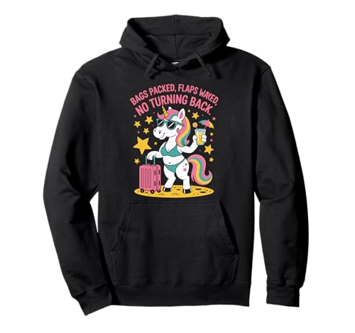 Lustiger Spruch Einhorn Klappen Wayed Urlaub Stimmung Damen Herren Pullover Hoodie von Humorous Sassy Pride Travel Beach Sarcasm Look