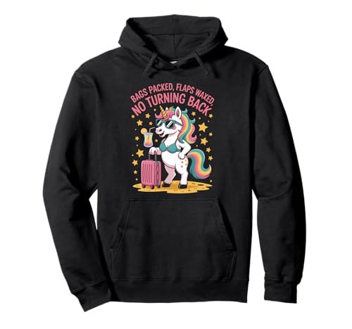 Lustiger Spruch Einhorn Klappen Wayed Urlaub Stimmung Damen Herren Pullover Hoodie von Humorous Sassy Pride Travel Beach Sarcasm Look