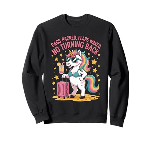 Lustiger Spruch Einhorn Klappen Wayed Urlaub Stimmung Damen Herren Sweatshirt von Humorous Sassy Pride Travel Beach Sarcasm Look