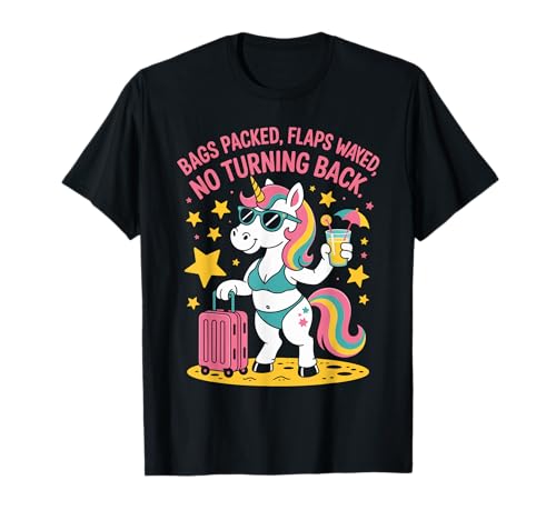 Lustiger Spruch Einhorn Klappen Wayed Urlaub Stimmung Damen Herren T-Shirt von Humorous Sassy Pride Travel Beach Sarcasm Look