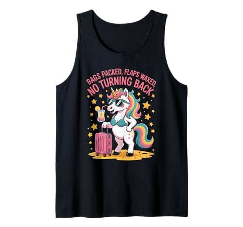 Lustiger Spruch Einhorn Klappen Wayed Urlaub Stimmung Damen Herren Tank Top von Humorous Sassy Pride Travel Beach Sarcasm Look