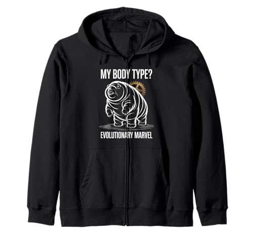 Lustiges Sprichwort Mein Körpertyp Evolutionary Marvel Witz Damen Herren Kapuzenjacke Lustiges Sprichwort Mein Körpertyp Evolutionary Marvel Witz Damen Herren Kapuzenjacke von Humorous Tardigrade Science Nerd Biology Joke