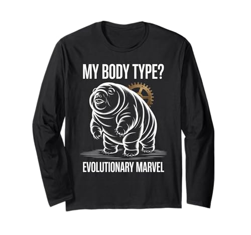 Lustiges Sprichwort Mein Körpertyp Evolutionary Marvel Witz Damen Herren Langarmshirt Lustiges Sprichwort Mein Körpertyp Evolutionary Marvel Witz Damen Herren Langarmshirt von Humorous Tardigrade Science Nerd Biology Joke