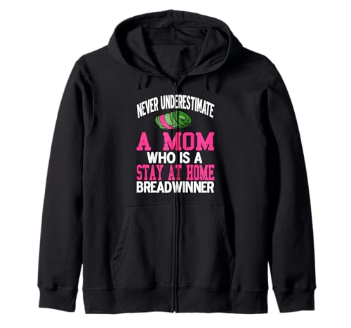 Unterschätze Nie Lustige Zuhause Mama Brotverdiener Spruch Kapuzenjacke Unterschätze Nie Lustige Zuhause Mama Brotverdiener Spruch Kapuzenjacke von Humorvolle Starke Sprüche für Mutige Stolze Mütter