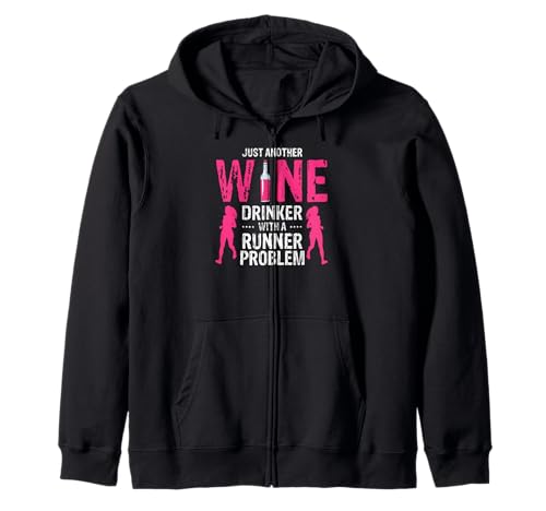 Weinliebende Läuferin Lustiger Spruch Für Frauen Kapuzenjacke Weinliebende Läuferin Lustiger Spruch Für Frauen Kapuzenjacke von Humorvolles Lauf-Wein Zitat für Sie