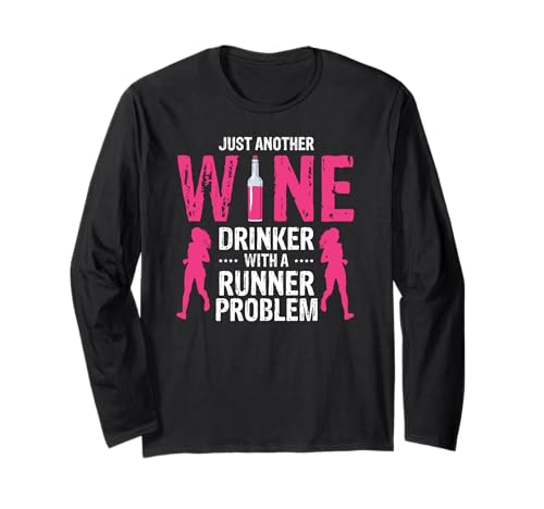 Weinliebende Läuferin Lustiger Spruch Für Frauen Langarmshirt Weinliebende Läuferin Lustiger Spruch Für Frauen Langarmshirt von Humorvolles Lauf-Wein Zitat für Sie