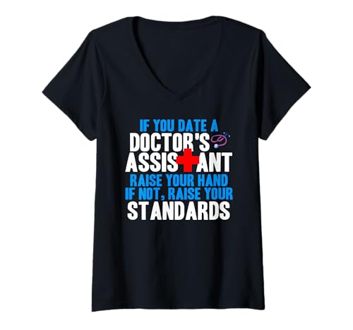Damen Einen Arzthelfer Zu Daten Medizinischer Stolz Humor T-Shirt mit V-Ausschnitt Damen Einen Arzthelfer Zu Daten Medizinischer Stolz Humor T-Shirt mit V-Ausschnitt von Humorvolles Statement Für Gesundheitsberufe