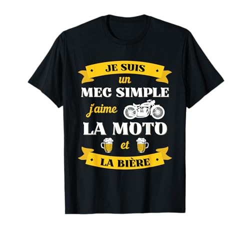 Einfacher Typ Motorrad Bier Humor Motorrad Herren Geschenk Biker T-Shirt Einfacher Typ Motorrad Bier Humor Motorrad Herren Geschenk Biker T-Shirt von Humour Motard Humoristique Moto Drole Biker