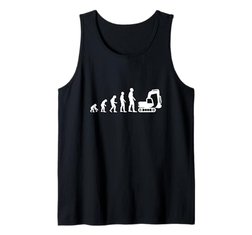 Evolution Bagger Humor Maschinen Herren witzig Tank Top Evolution Bagger Humor Maschinen Herren witzig Tank Top von Humour Pelleteuse Homme Humoristique Chantier