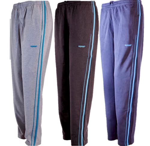 Herren Jogginghose, Trainingshose, Sporthose,Freizeithose Baumwolle.(BWA.2t) (Blau, XL) von Humy