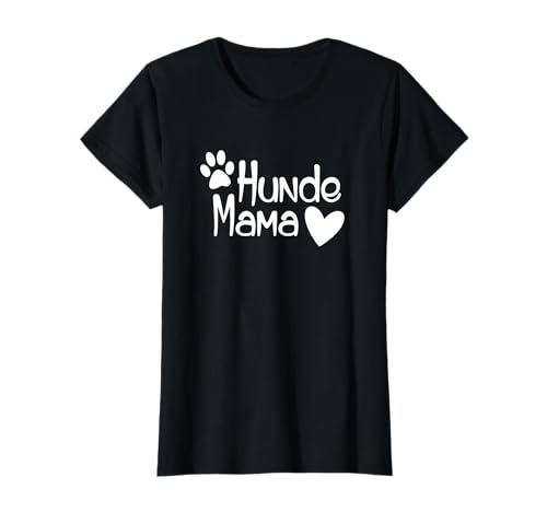 Hunde Mama mit Pfote und Herz - Geschenk für Frauchen T-Shirt Hunde Mama mit Pfote und Herz - Geschenk für Frauchen T-Shirt von Hund Katze Maus - Hundeliebe mit Herz und Pfote