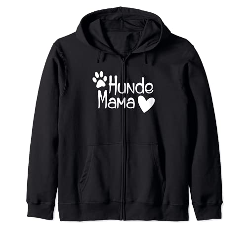 Hunde Mama mit Pfote und Herz - Geschenk für Frauchen Kapuzenjacke Hunde Mama mit Pfote und Herz - Geschenk für Frauchen Kapuzenjacke von Hund Katze Maus - Hundeliebe mit Herz und Pfote