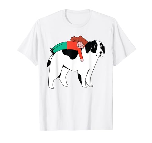 Mädchen und Hund Dog T-Shirt Mädchen und Hund Dog T-Shirt von Hund Tier Haustier Mädchen