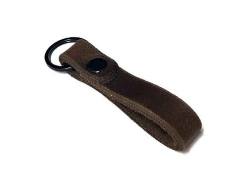 Hund natürlich Leder Schlüsselanhänger aus dickem Rindsleder in braun mit schwarz mattem Ring für Männer und Frauen tolle Geschenkidee oder Mitbringsel, made in Germany Hund natürlich Leder Schlüsselanhänger aus dickem Rindsleder in braun mit schwarz mattem Ring für Männer und Frauen tolle Geschenkidee oder Mitbringsel, made in Germany von Hund natürlich