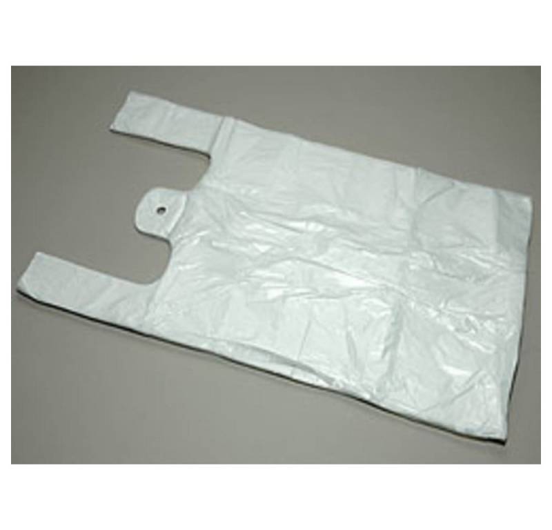 HundB Einkaufsbeutel HDPE Hemdchentragetaschen, 2000 Stk. 45x25+12 von HundB