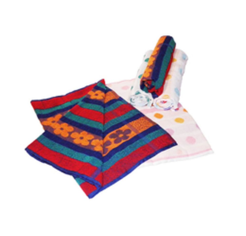 HundB Reinigungsschwamm 1 x Grubenhandtuch 40 x 80 cm, Farbe zufällig, Handtuch Geschirrtuch Küchenhandtuch Trockentuch Spültuch Wischtuch von HundB