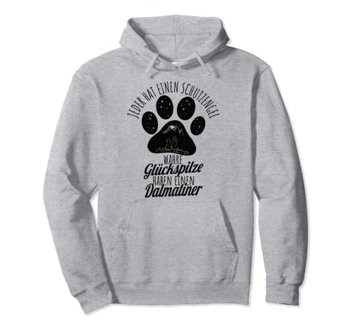 Dalmatiner Schutzengel Hunde Spruch T-Shirt Damen Pullover Hoodie von Hunde Geschenk für Frauen, Freundin zum Geburtstag