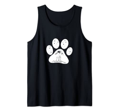 handgemalte Hundepfote für Damen Frauen Hunde Spruch T-Shirt Tank Top handgemalte Hundepfote für Damen Frauen Hunde Spruch T-Shirt Tank Top von Hunde Geschenk für Frauen, Freundin zum Geburtstag