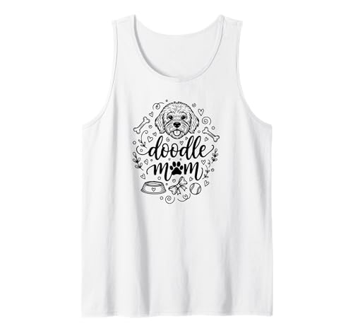 Hunderasse Goldendoodle Mama Doodle Fun Doodle-Mom Hunde Tank Top von Hunde Haustiere Zubehör Geschenke Shirts