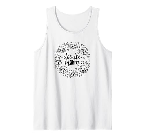 Hunderasse Goldendoodle Mama Doodle Fun Doodle-Mom Hunde Tank Top von Hunde Haustiere Zubehör Geschenke Shirts