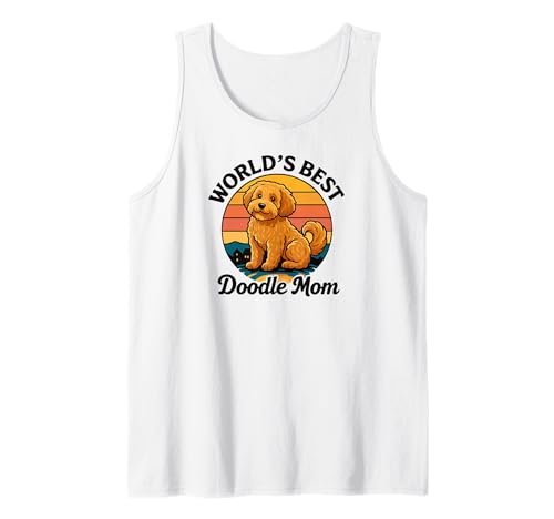 Hunderasse Labradoodle Goldendoodle Mama Doodle-Mom Hunde Tank Top von Hunde Haustiere Zubehör Geschenke Shirts
