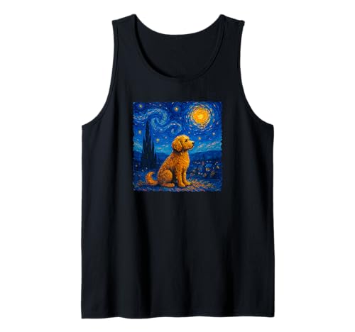 Vangogh-Doodle Hunderasse Goldendoodle Mama Doodle Hunde Tank Top von Hunde Haustiere Zubehör Geschenke Shirts