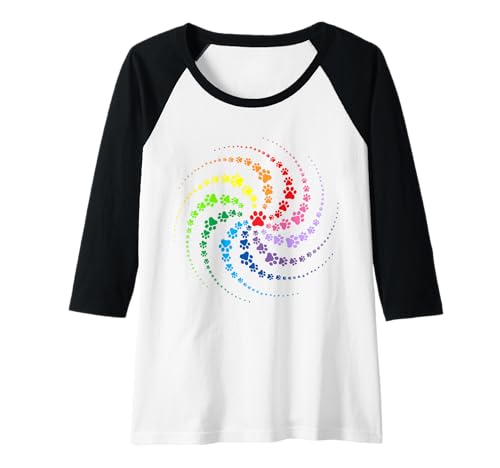 Damen Hundemotiv mit Hundepfote für Hunde Mamas Raglan Damen Hundemotiv mit Hundepfote für Hunde Mamas Raglan von Hunde Motive für Hunde Mamas - Dog Mom Fashion