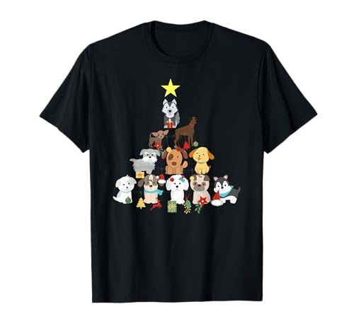 Hundebaum Weihnachten Nett Familien Geschenk Mädchen Jungen T-Shirt Hundebaum Weihnachten Nett Familien Geschenk Mädchen Jungen T-Shirt von Hunde Weihnachts Geschenke Co.