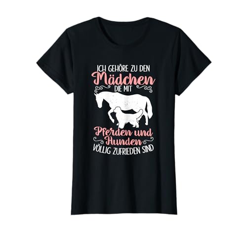 Ich Gehöre Zu Den Mädchen Pferden und Hunden Reiten Pferd T-Shirt Ich Gehöre Zu Den Mädchen Pferden und Hunden Reiten Pferd T-Shirt von Hunde und Pferde Bekleidung für Reiter