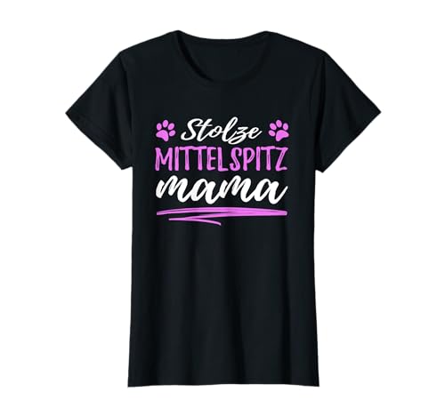 Stolze Mittelspitz Mama - Mittelspitz Hunde T-Shirt Stolze Mittelspitz Mama - Mittelspitz Hunde T-Shirt von HundeShirtsDesigns