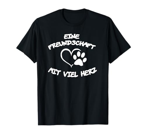 Hundebesitzer T-Shirt Freundschaft Herz Hund Liebe Geschenk T-Shirt von Hundebesitzer Shirts und Hunde-Liebhaber Geschenke