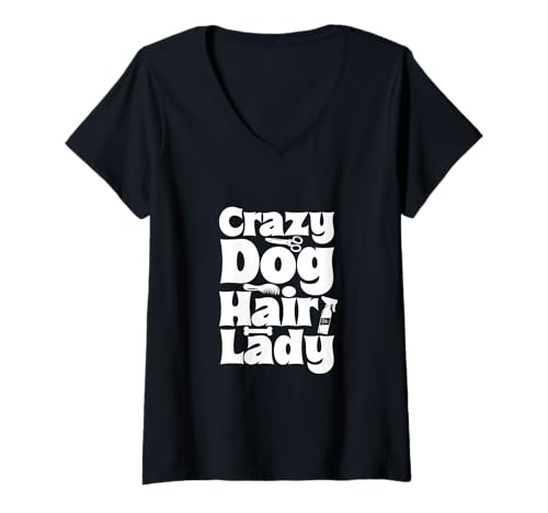 Damen Groomer Hundefriseurin T-Shirt mit V-Ausschnitt Damen Groomer Hundefriseurin T-Shirt mit V-Ausschnitt von Hundefriseur und Hundestylist Designs