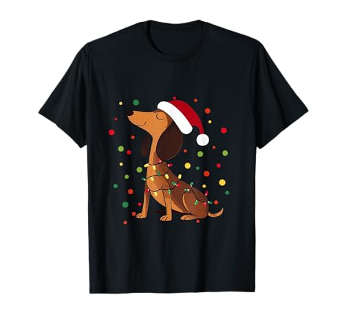 Weihnachtsshirt Hund mit Weihnachtsmütze Süßes Damen Hunde T-Shirt Weihnachtsshirt Hund mit Weihnachtsmütze Süßes Damen Hunde T-Shirt von Hundeliebhaber Hunde Fan Geschenkidee Nikolaus